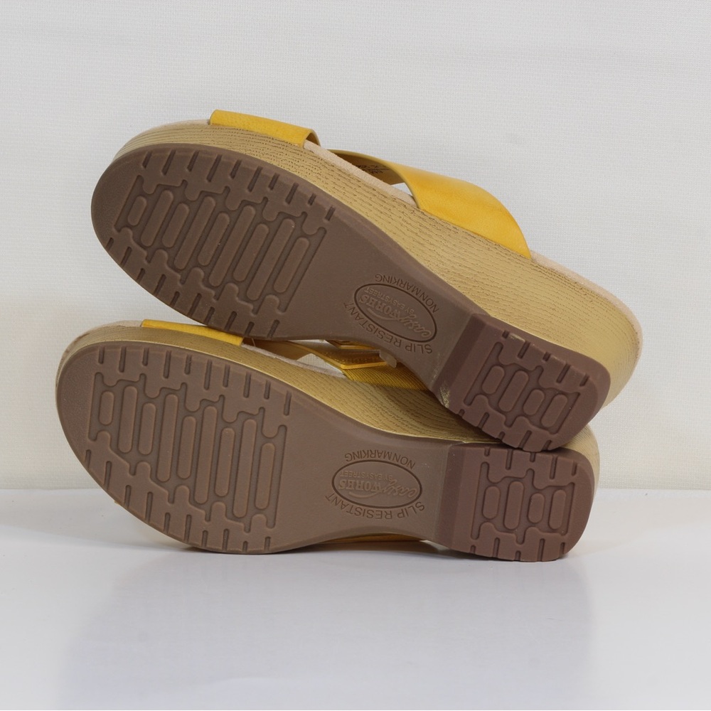 Easy Street Women's Easy Works Ragan Yellow Slip Resistant Round Toe Sandals - Picture 10 of 11
